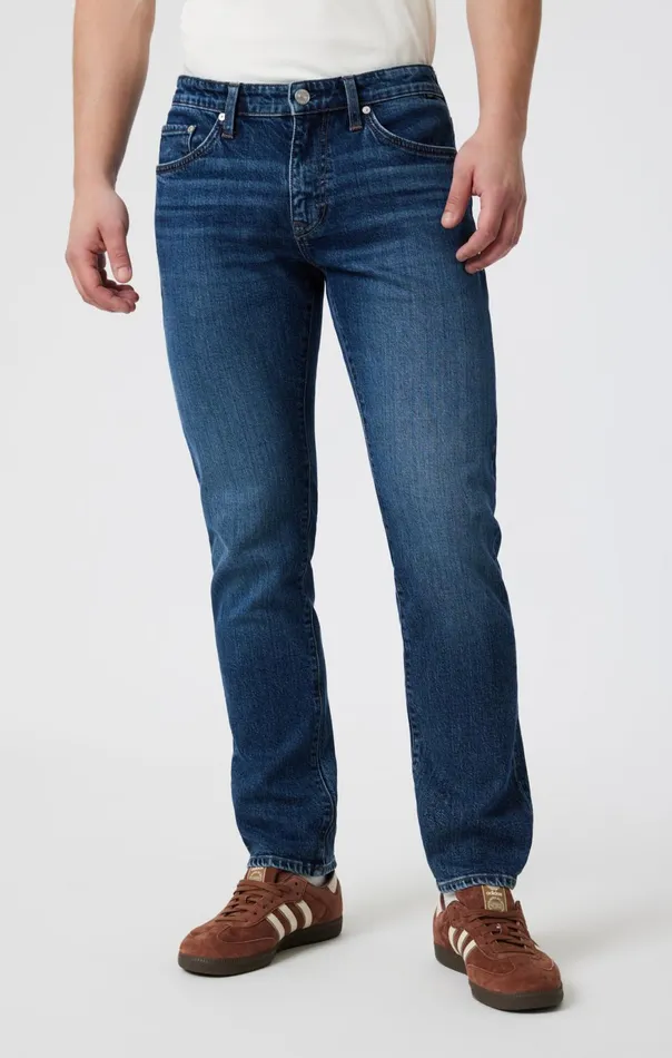 Men Marcus Slim Straight Leg In Dark Brushed Classic Blue Mavi Jeans Denim Men Marcus Slim Straight Leg In Dark Brushed Classic Blue Mavi Jeans Denim