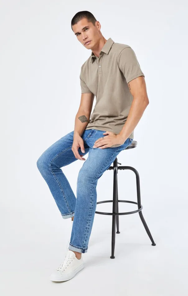 Men Marcus Slim Straight Leg In Dark Brushed Recycled Blue Mavi Jeans Denim Men Marcus Slim Straight Leg In Dark Brushed Recycled Blue Mavi Jeans Denim