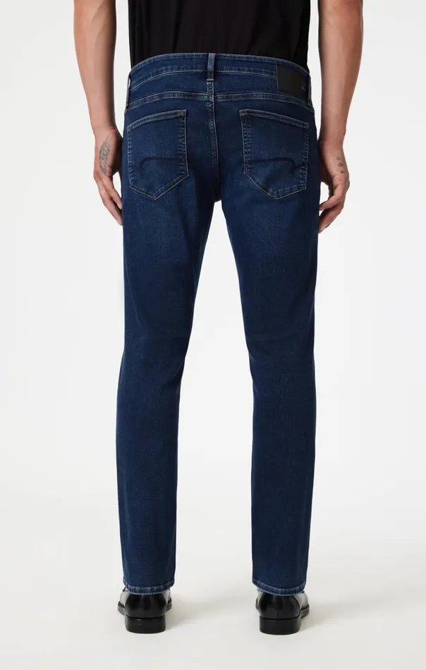 Men Marcus Slim Straight Leg In Deep Brushed Feather Blue Mavi Jeans Denim Men Marcus Slim Straight Leg In Deep Brushed Feather Blue Mavi Jeans Denim