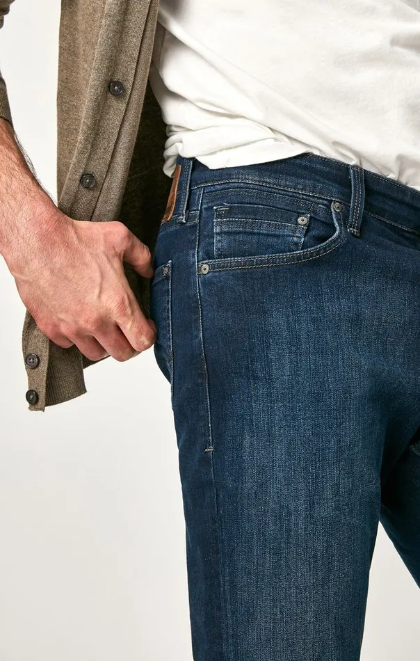 Men Matt Mid Rise Relaxed Straight Leg In Deep Clean Comfort Mavi Jeans Denim Men Matt Mid Rise Relaxed Straight Leg In Deep Clean Comfort Mavi Jeans Denim
