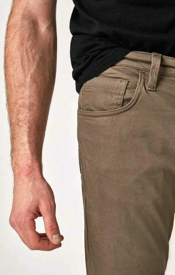 Men Matt Mid Rise Relaxed Straight Leg In Dusty Olive Twill Mavi Jeans Pants Men Matt Mid Rise Relaxed Straight Leg In Dusty Olive Twill Mavi Jeans Pants