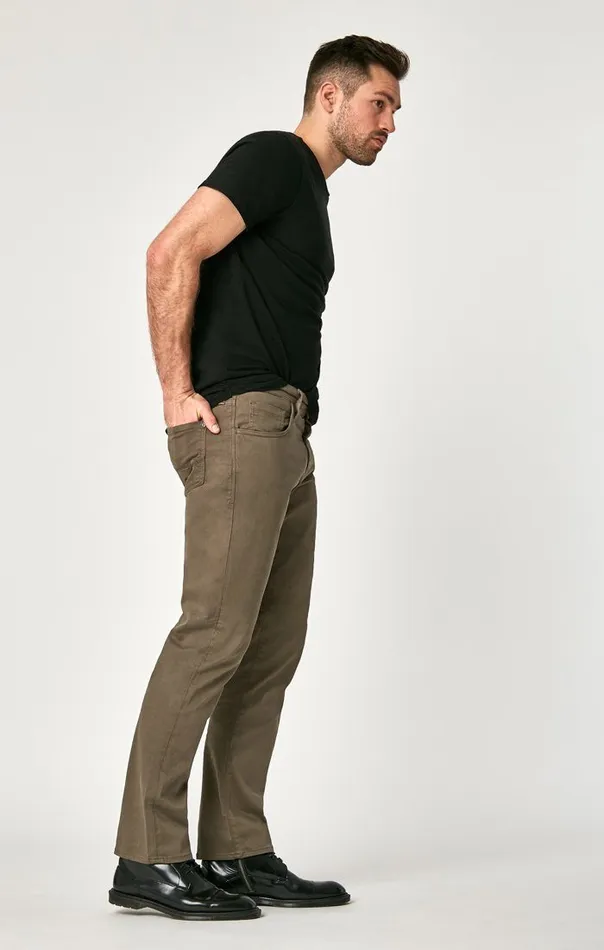 Men Matt Mid Rise Relaxed Straight Leg In Dusty Olive Twill Mavi Jeans Pants Men Matt Mid Rise Relaxed Straight Leg In Dusty Olive Twill Mavi Jeans Pants
