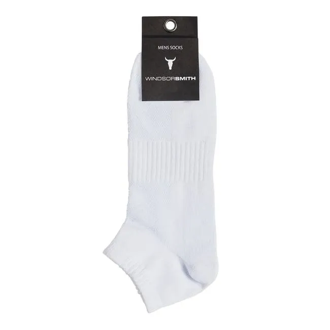 Men Men039s Low Cut Sock White Windsor Smith Socks