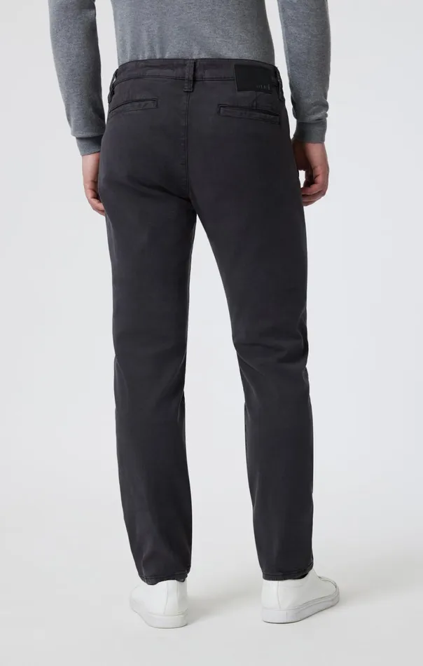 Men Milton Slim Straight Leg In Ash Luxe Twill Mavi Jeans Pants Men Milton Slim Straight Leg In Ash Luxe Twill Mavi Jeans Pants