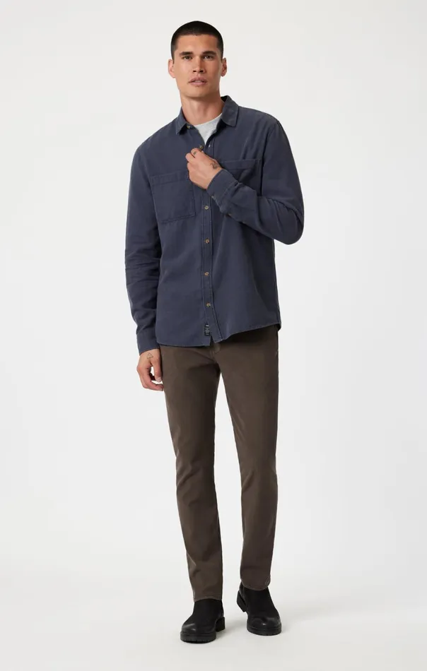 Men Milton Slim Straight Leg In Oak Luxe Twill Mavi Jeans Pants