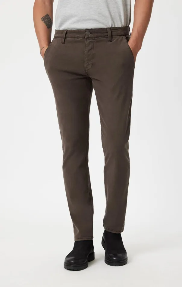 Men Milton Slim Straight Leg In Oak Luxe Twill Mavi Jeans Pants Men Milton Slim Straight Leg In Oak Luxe Twill Mavi Jeans Pants