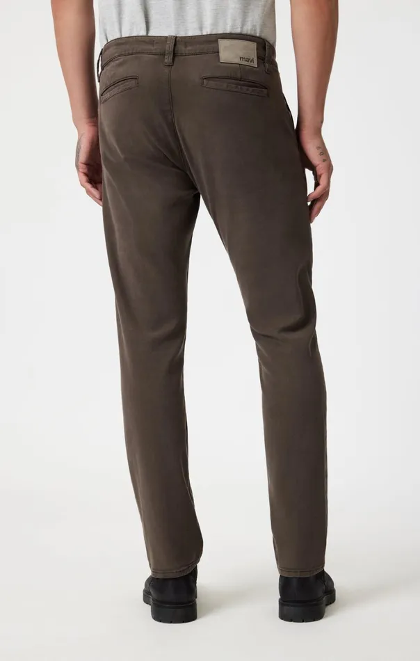 Men Milton Slim Straight Leg In Oak Luxe Twill Mavi Jeans Pants Men Milton Slim Straight Leg In Oak Luxe Twill Mavi Jeans Pants