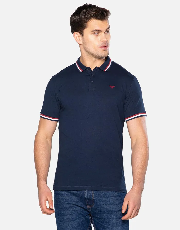 Men Multi Short Sleeve Polo Shirts 3 Pack NavyGrey MarlPurist Blue Threadbare Polo Shirts Men Multi Short Sleeve Polo Shirts 3 Pack NavyGrey MarlPurist Blue Threadbare Polo Shirts