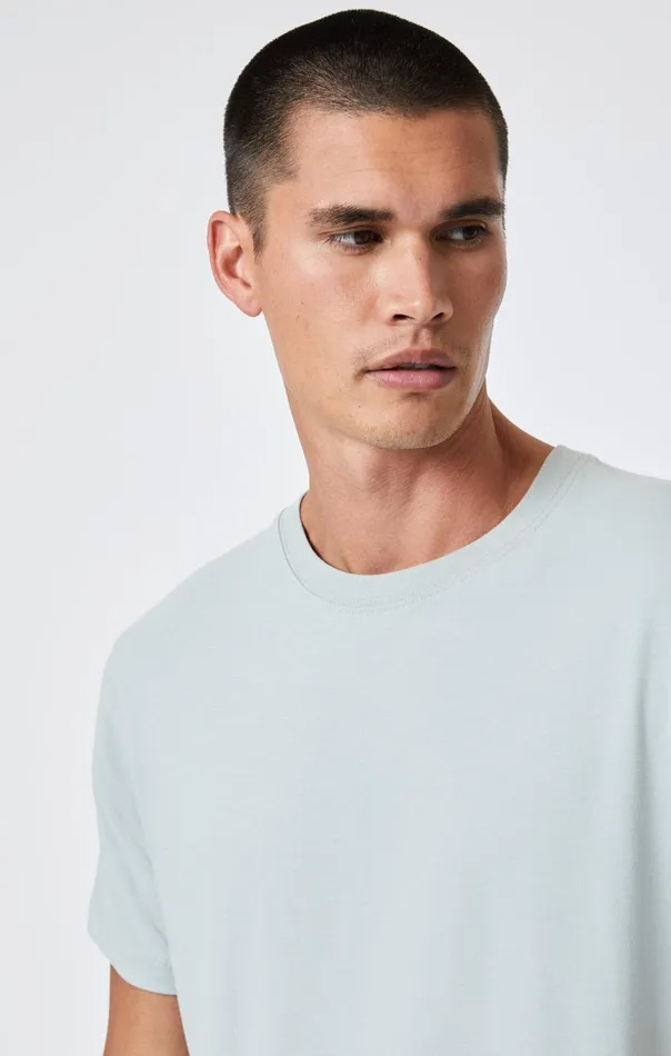 Men Natural Dyed Crew Neck TShirt In Slate Grey Mavi Jeans TShirts Men Natural Dyed Crew Neck TShirt In Slate Grey Mavi Jeans TShirts