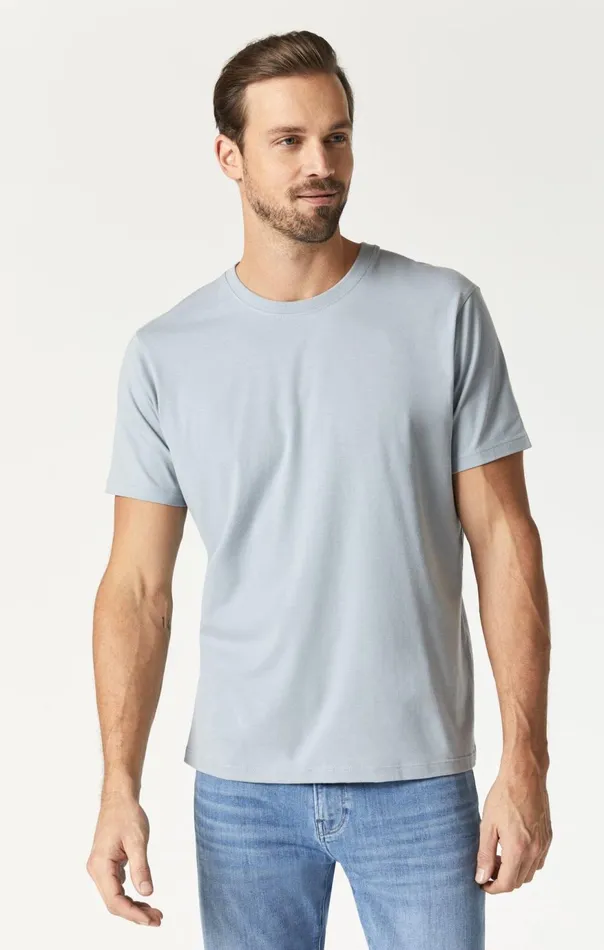 Men Natural Dyed TShirt In Aluminum Mavi Jeans TShirts
