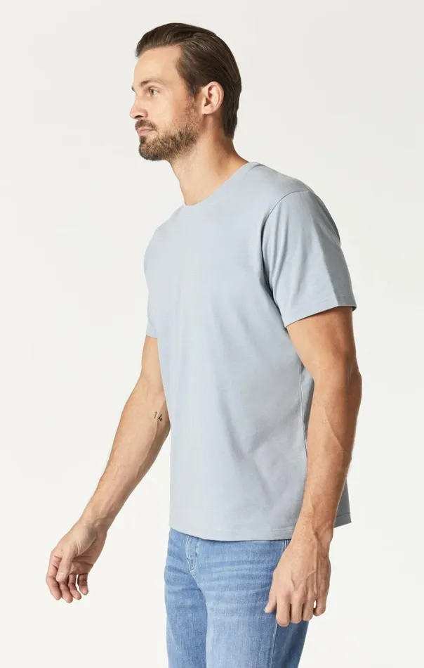Men Natural Dyed TShirt In Aluminum Mavi Jeans TShirts Men Natural Dyed TShirt In Aluminum Mavi Jeans TShirts