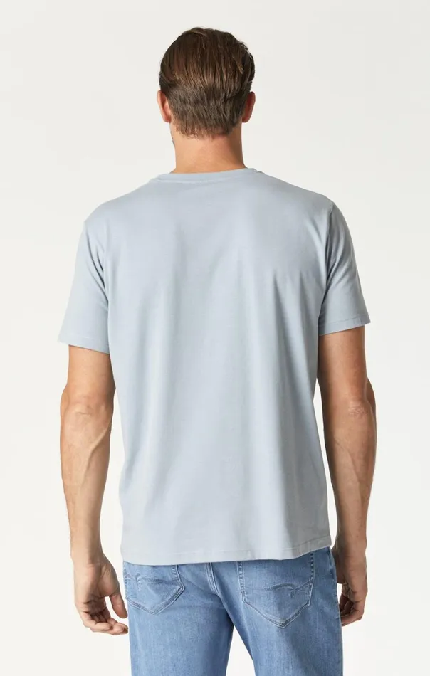 Men Natural Dyed TShirt In Aluminum Mavi Jeans TShirts Men Natural Dyed TShirt In Aluminum Mavi Jeans TShirts