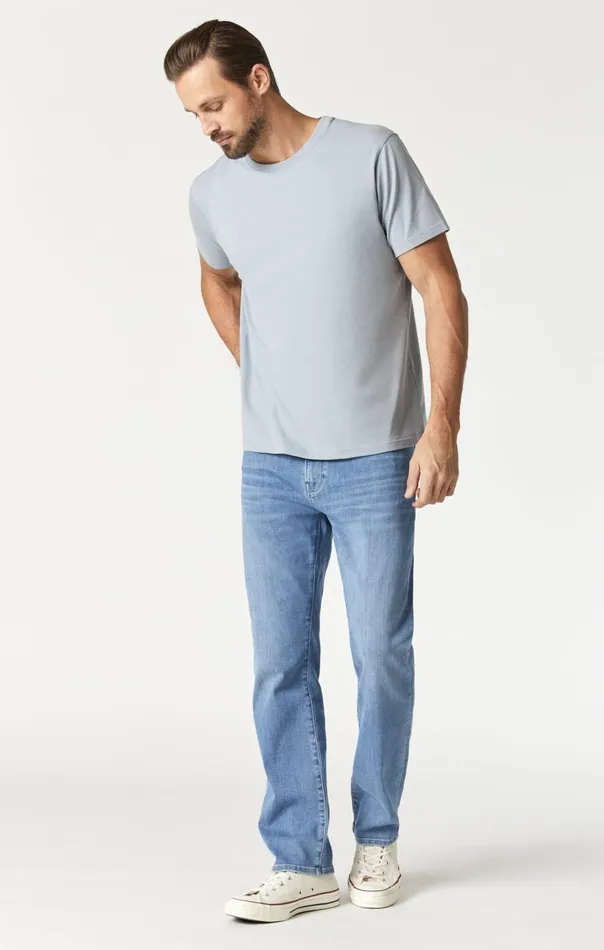 Men Natural Dyed TShirt In Aluminum Mavi Jeans TShirts Men Natural Dyed TShirt In Aluminum Mavi Jeans TShirts