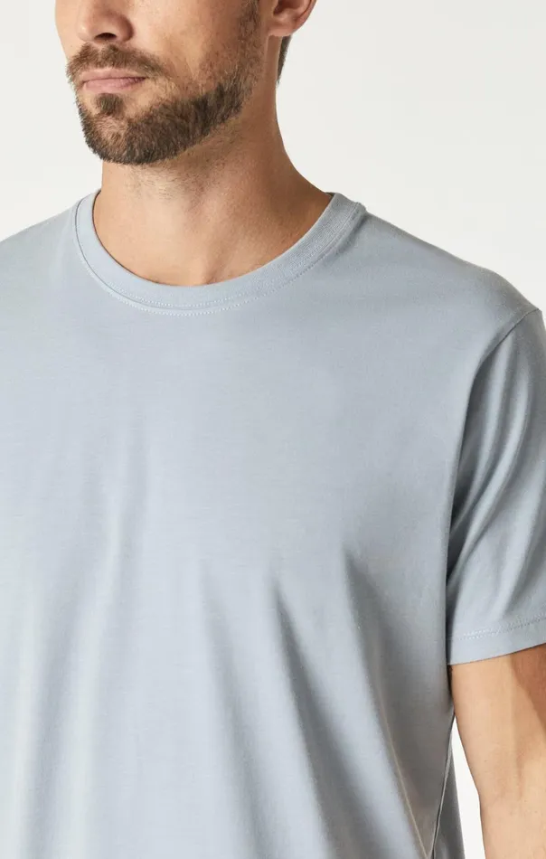 Men Natural Dyed TShirt In Aluminum Mavi Jeans TShirts Men Natural Dyed TShirt In Aluminum Mavi Jeans TShirts