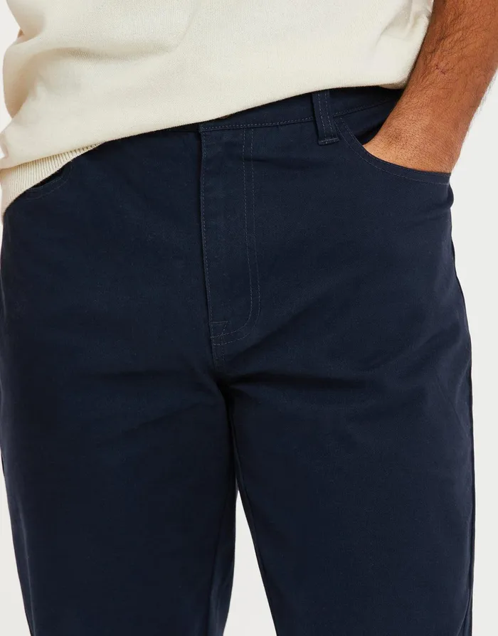 Men Navy Drawcord Chino Trousers Navy Threadbare Trousers and Cargos Men Navy Drawcord Chino Trousers Navy Threadbare Trousers and Cargos