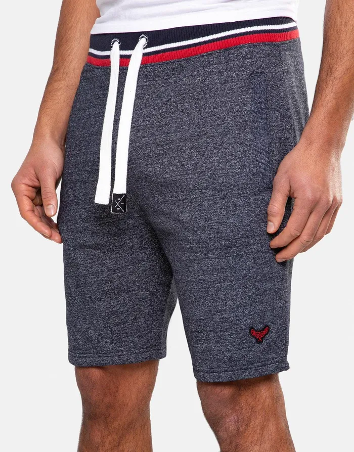 Men Navy Sports Fleece Shorts Navy Threadbare Shorts Men Navy Sports Fleece Shorts Navy Threadbare Shorts