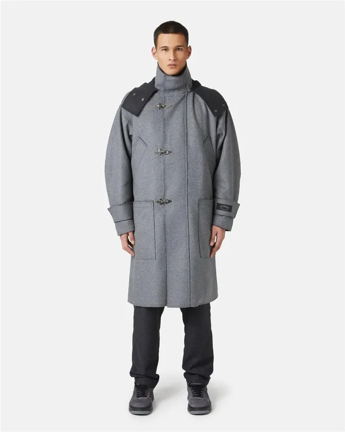 Men OUTERWEAR Iceberg Duffle Coat In Double Cloth