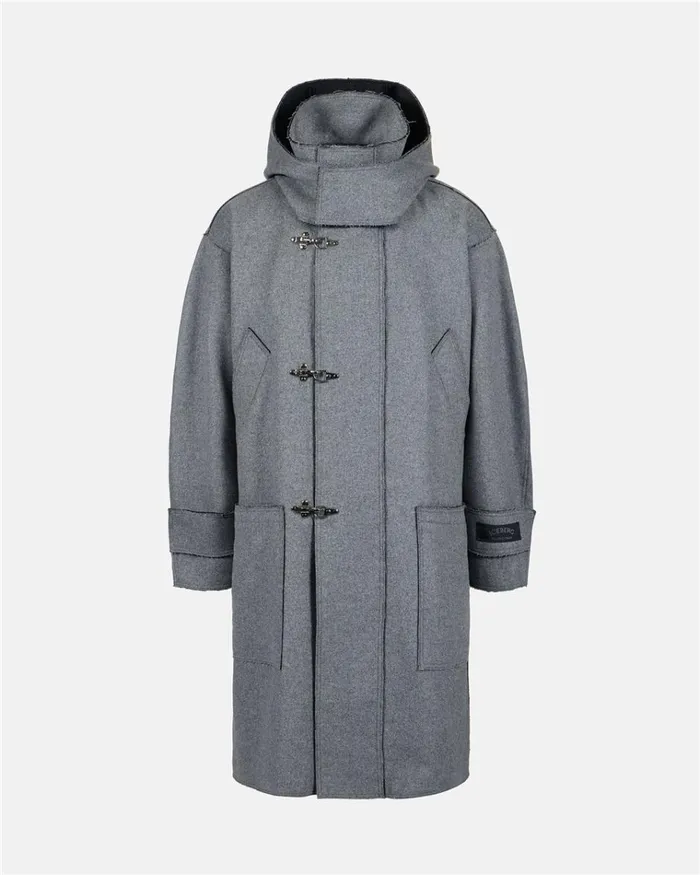 Men OUTERWEAR Iceberg Duffle Coat In Double Cloth Men OUTERWEAR Iceberg Duffle Coat In Double Cloth