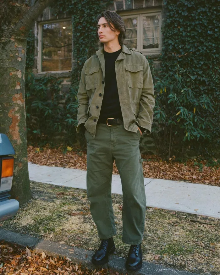 Men Pants and Shorts Nili Lotan CARPENTER PANT Canyon Dust