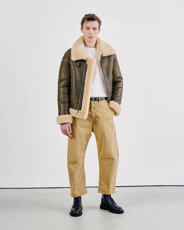 Men Pants and Shorts Nili Lotan CARPENTER PANT Canyon Dust