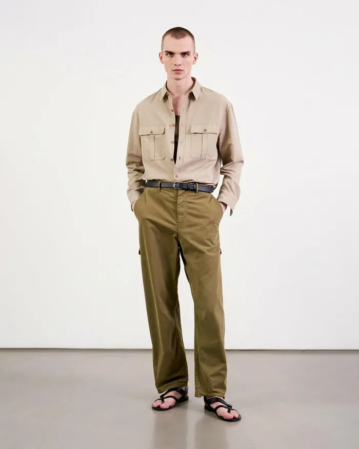 Men Pants and Shorts Nili Lotan CARPENTER PANT Canyon Dust