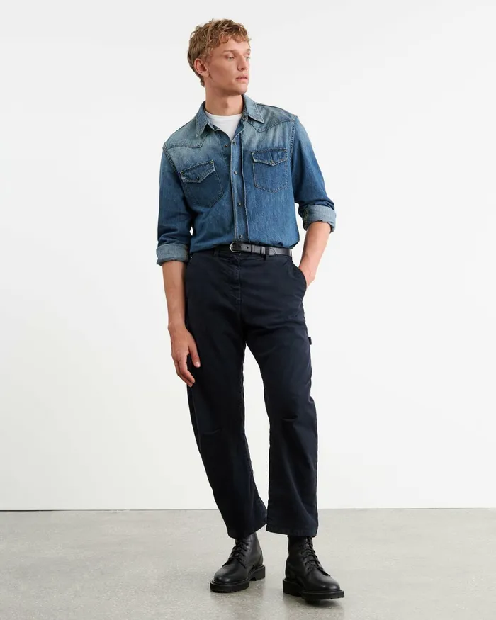Men Pants and Shorts Nili Lotan CARPENTER PANT Canyon Dust