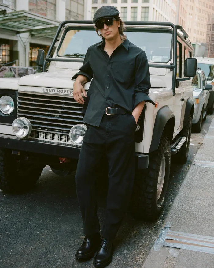 Men Pants and Shorts Nili Lotan CARPENTER PANT Canyon Dust