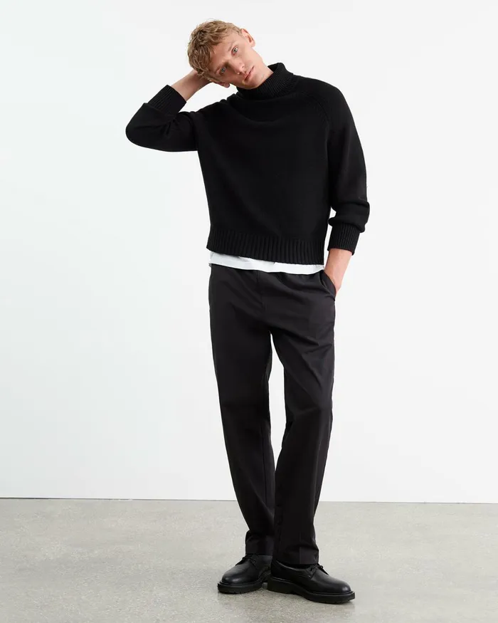Men Pants and Shorts Nili Lotan LAWRENCE PANT Black
