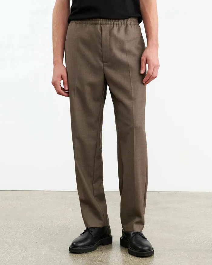 Men Pants and Shorts Nili Lotan LAWRENCE PANT Taupe Grey