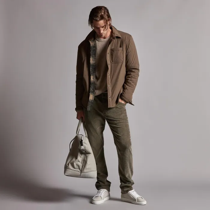 Men PantsDenim James Perse 5 Pocket Corduroy Pant Army Green Pigment