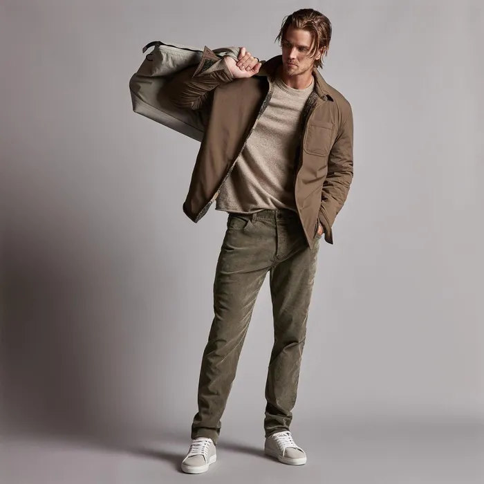 Men PantsDenim James Perse 5 Pocket Corduroy Pant Army Green Pigment