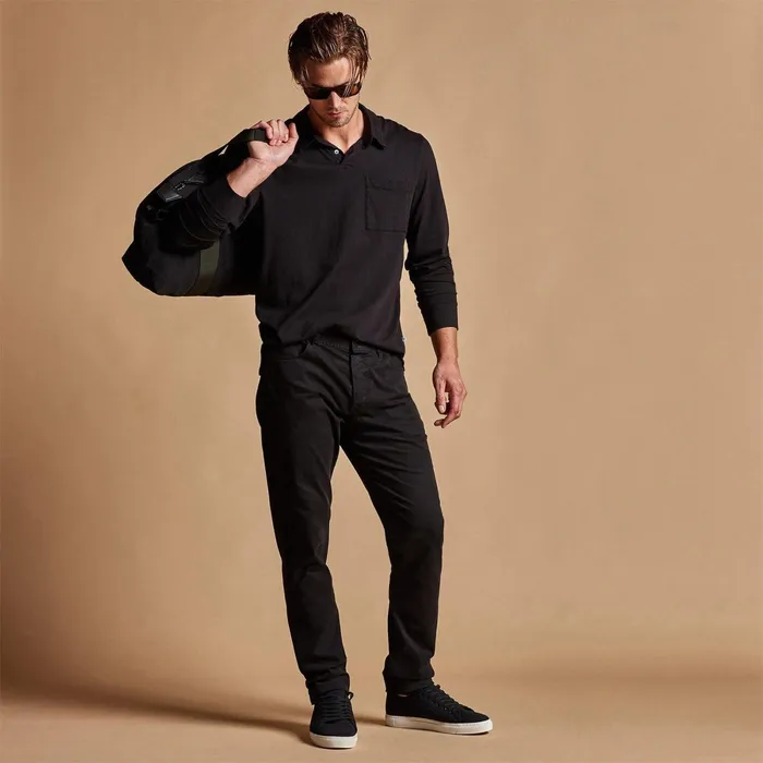 Men PantsDenim James Perse Brushed Twill 5 Pocket Pant Black