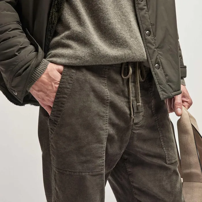 Men PantsDenim James Perse Corduroy Utility Pant Dark Olive Pigment