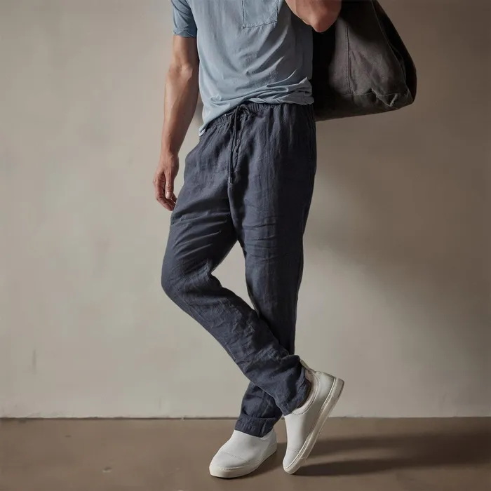 Men PantsDenim James Perse Lightweight Linen Pant Blue Oil