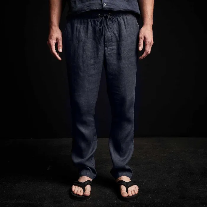 Men PantsDenim James Perse Lightweight Linen Pant Blue Oil