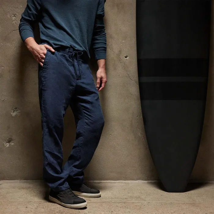 Men PantsDenim James Perse Relaxed Linen Pant Imperial Pigment