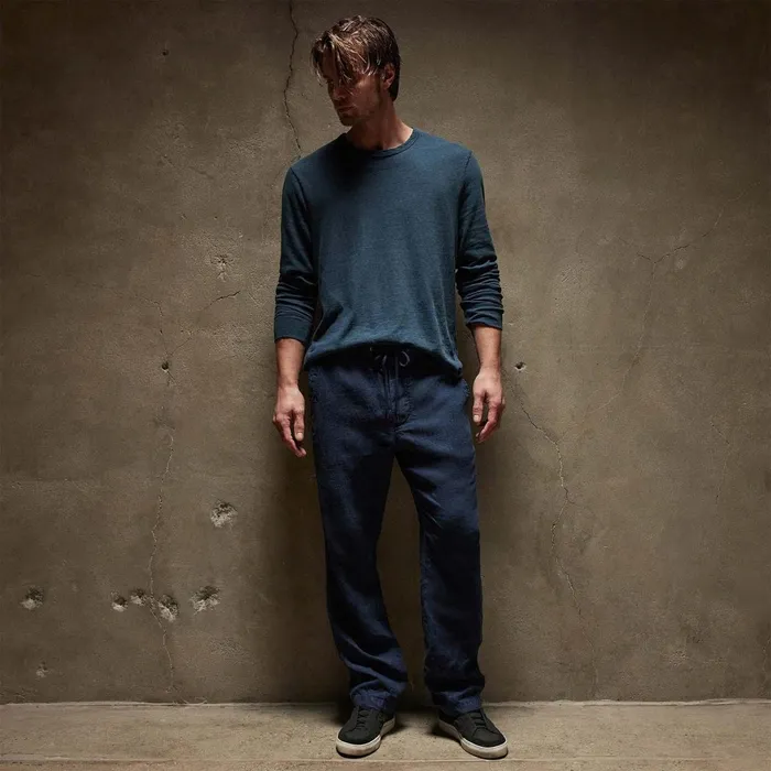 Men PantsDenim James Perse Relaxed Linen Pant Imperial Pigment