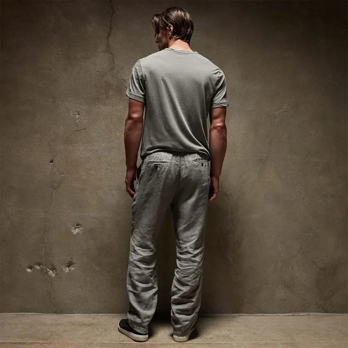 Men PantsDenim James Perse Relaxed Linen Pant Silver Grey Pigment