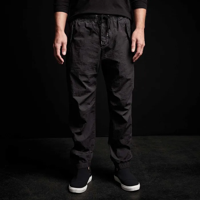 Men PantsDenim James Perse Y Embroidered Parachute Flight Pant Blackyellow