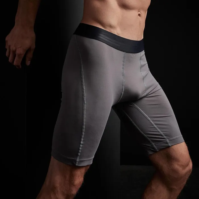 Men Performance Bottoms James Perse Cool Touch Sport Long Boxer Raccoon Grey