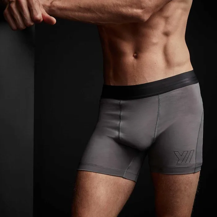 Men Performance Bottoms James Perse Sport Boxer Short Raccoon Grey