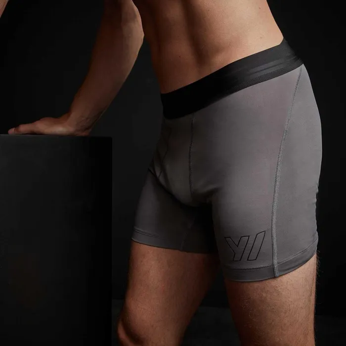 Men Performance Bottoms James Perse Sport Boxer Short Raccoon Grey