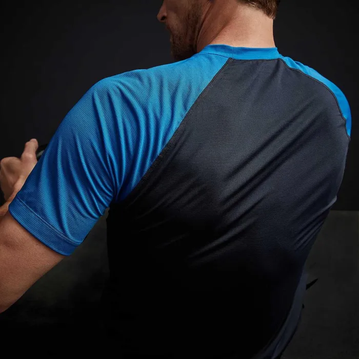 Men Performance Tops James Perse Two Tone Short Sleeve Raglan Crew Deepbaltic Blue