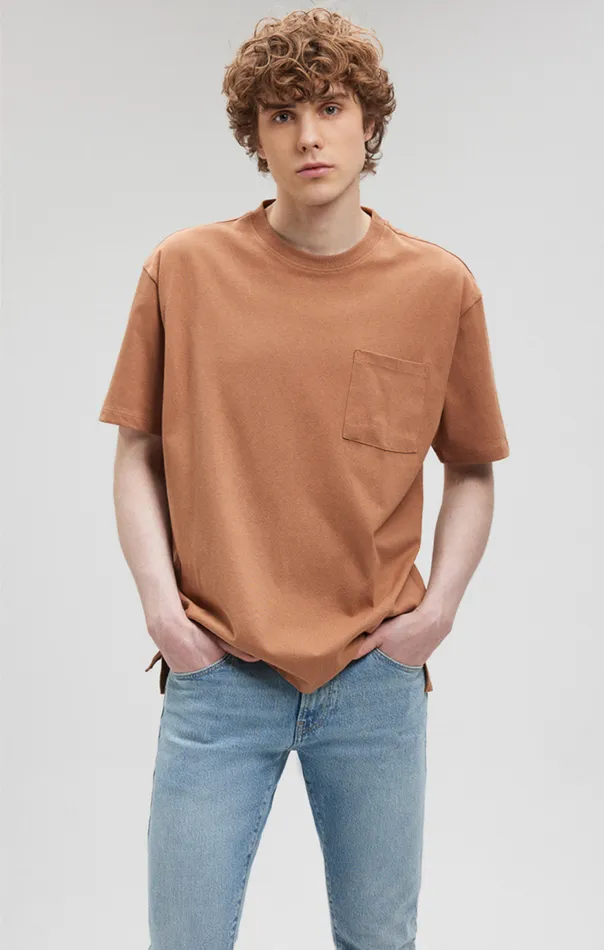 Men Pocket TShirt In Chipmunk Mavi Jeans TShirts