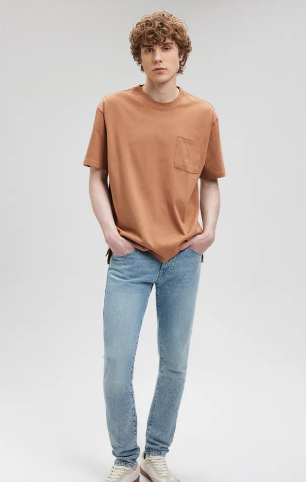 Men Pocket TShirt In Chipmunk Mavi Jeans TShirts