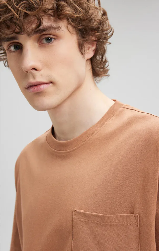 Men Pocket TShirt In Chipmunk Mavi Jeans TShirts