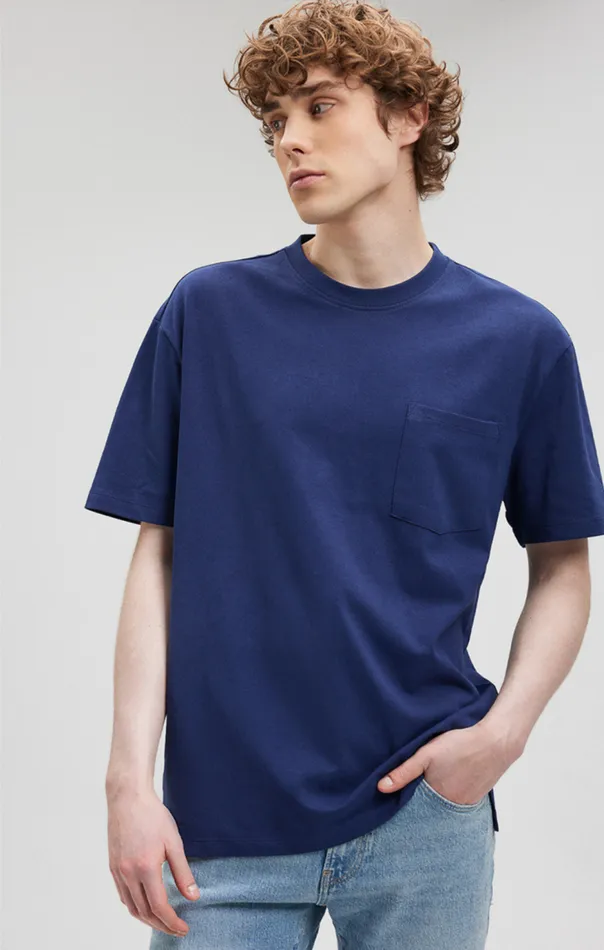 Men Pocket TShirt In Maritime Blue Mavi Jeans TShirts