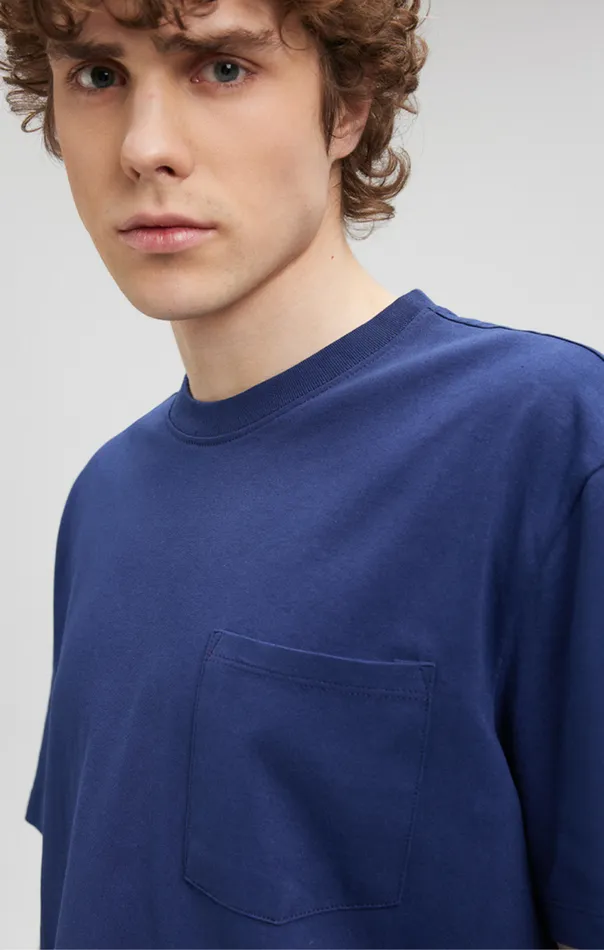 Men Pocket TShirt In Maritime Blue Mavi Jeans TShirts Men Pocket TShirt In Maritime Blue Mavi Jeans TShirts