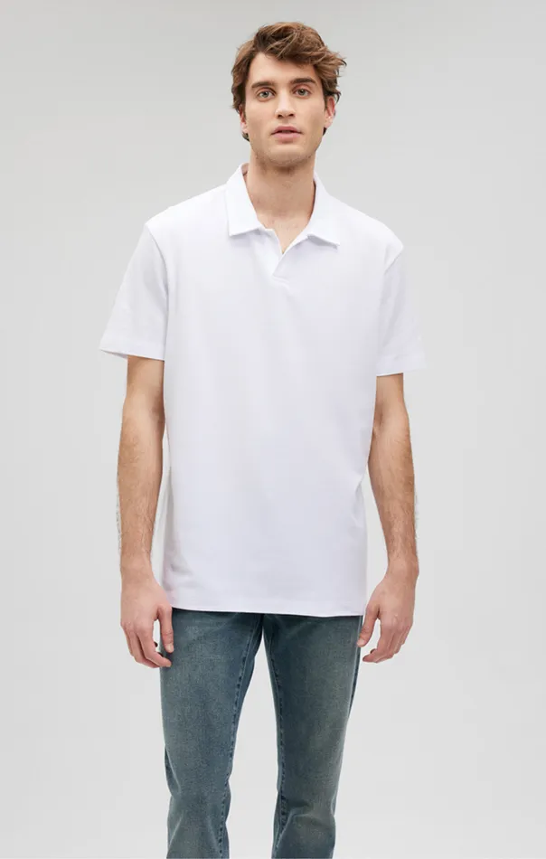 Men Polo Shirt In White Mavi Jeans TShirts