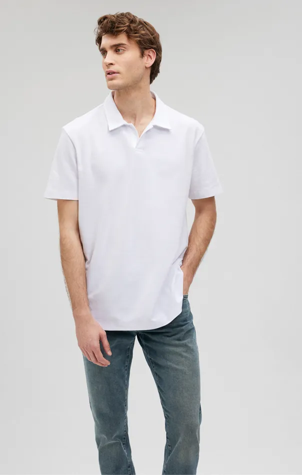 Men Polo Shirt In White Mavi Jeans TShirts Men Polo Shirt In White Mavi Jeans TShirts